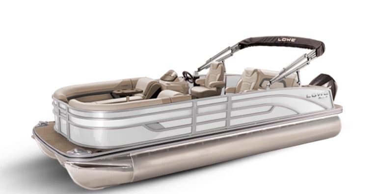 Lowe Boats SS 250DL White Metallic Exterior - Tan Upholstery with Mono Chrome Accents