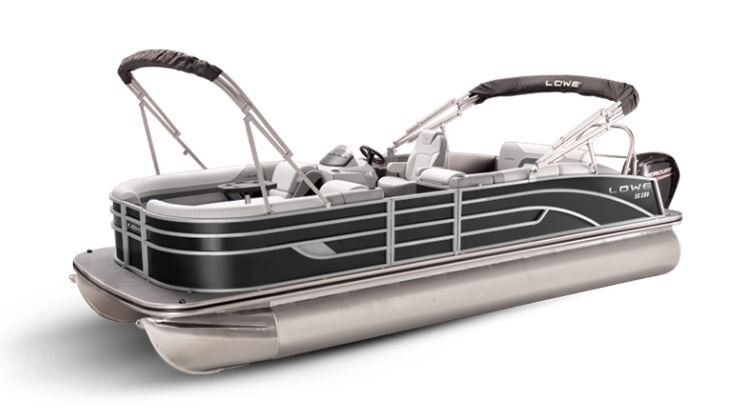 Lowe Boats SS 230CL Black Metallic Exterior Grey Upholstery with Mono Chrome Accents