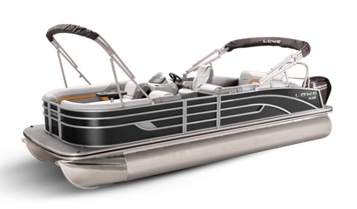 Lowe Boats SS 230CL Black Metallic Exterior Grey Upholstery with Orange Accents