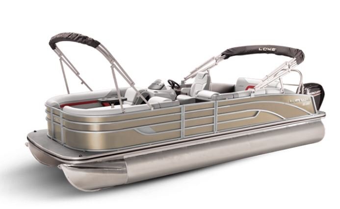 Lowe Boats SS 230CL Caribou Metallic Exterior Grey Upholstery with Red Accents