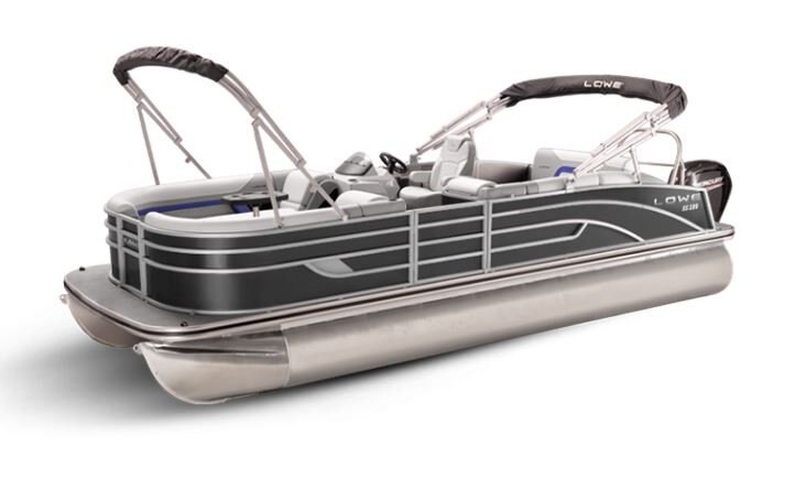 Lowe Boats SS 230CL Charcoal Metallic Exterior - Grey Upholstery with Blue Accents