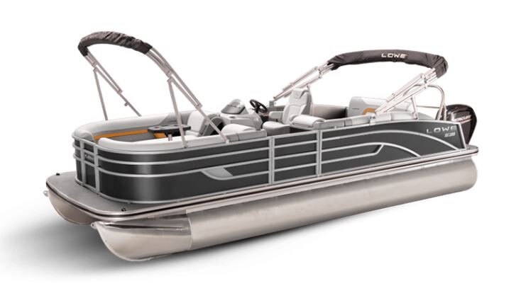 Lowe Boats SS 230CL Charcoal Metallic Exterior - Grey Upholstery with Orange Accents