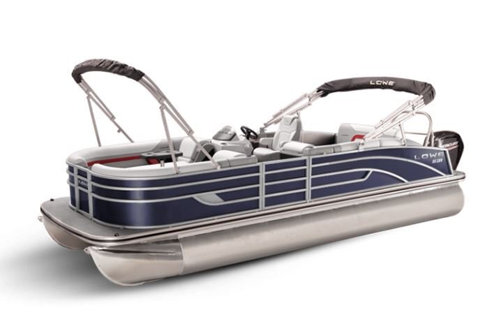 Lowe Boats SS 230CL Indigo Metallic Exterior Grey Upholstery with Red Accents