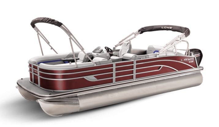 Lowe Boats SS 230CL Wineberry Metallic Exterior - Grey Upholstery with Blue Accents