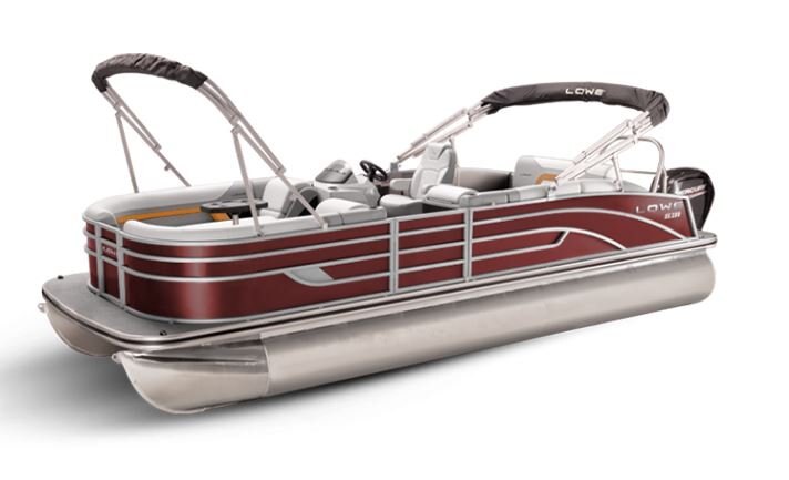Lowe Boats SS 230CL Wineberry Metallic Exterior Grey Upholstery with Orange Accents