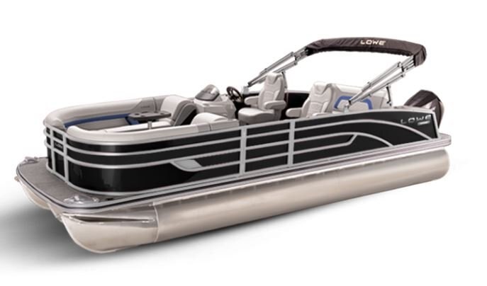 Lowe Boats SS 230DL Black Metallic Exterior - Grey Upholstery with Blue Accents