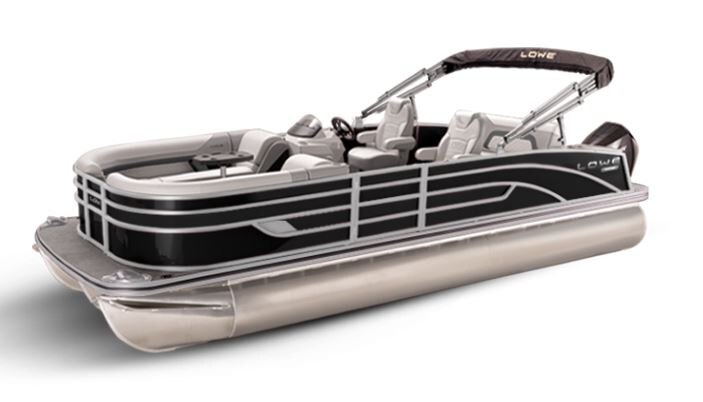 Lowe Boats SS 230DL Black Metallic Exterior Grey Upholstery with Mono Chrome Accents