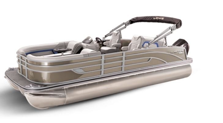 Lowe Boats SS 230DL Caribou Metallic Exterior - Grey Upholstery with Blue Accents