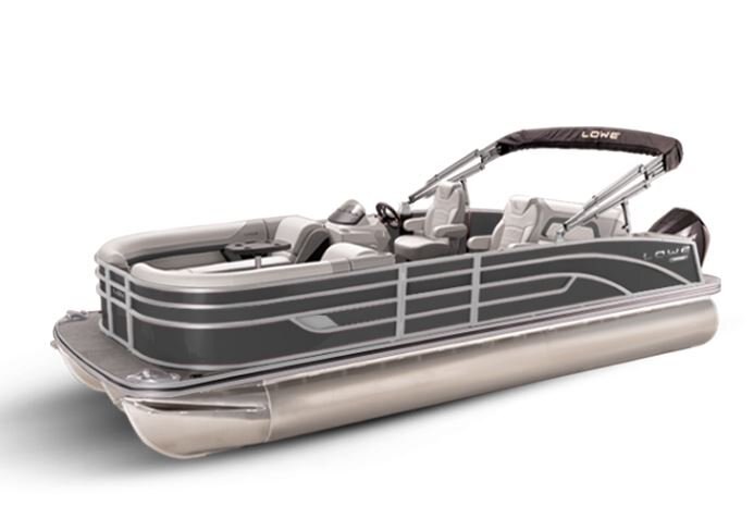 Lowe Boats SS 230DL Charcoal Metallic Exterior Grey Upholstery with Mono Chrome Accents