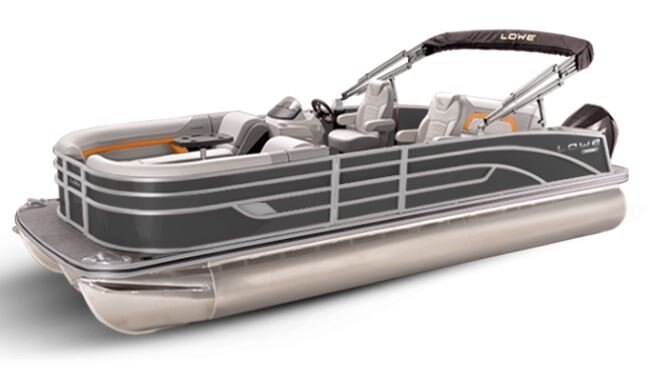 Lowe Boats SS 230DL Charcoal Metallic Exterior - Grey Upholstery with Orange Accents