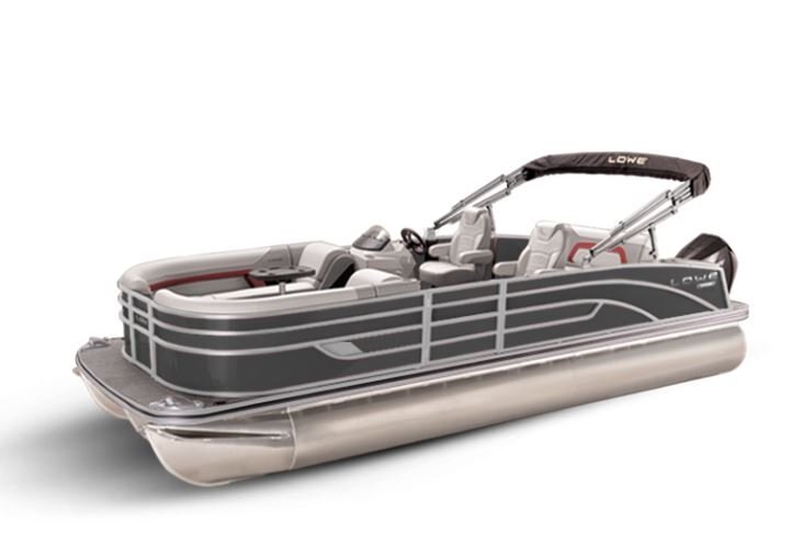 Lowe Boats SS 230DL Charcoal Metallic Exterior - Grey Upholstery with Red Accents
