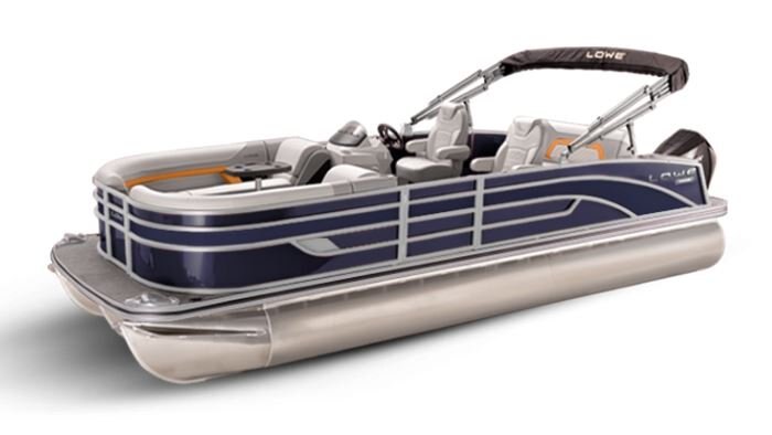 Lowe Boats SS 230DL Indigo Metallic Exterior Grey Upholstery with Orange Accents