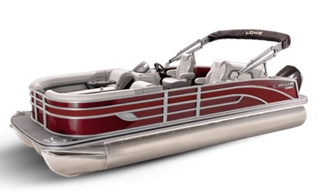 Lowe Boats SS 230DL Wineberry Metallic Exterior Grey Upholstery with Mono Chrome Accents