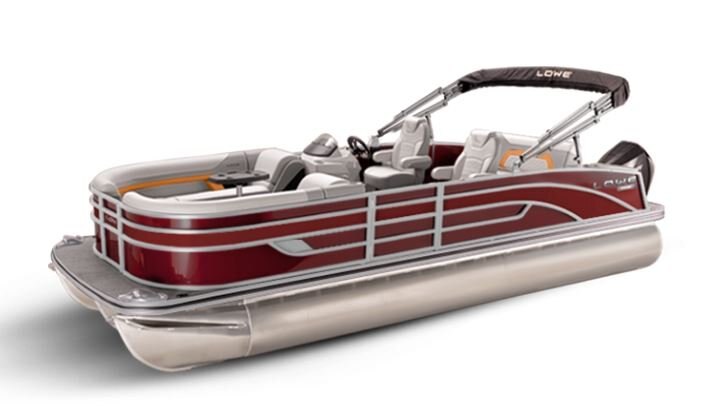 Lowe Boats SS 230DL Wineberry Metallic Exterior Grey Upholstery with Orange Accents