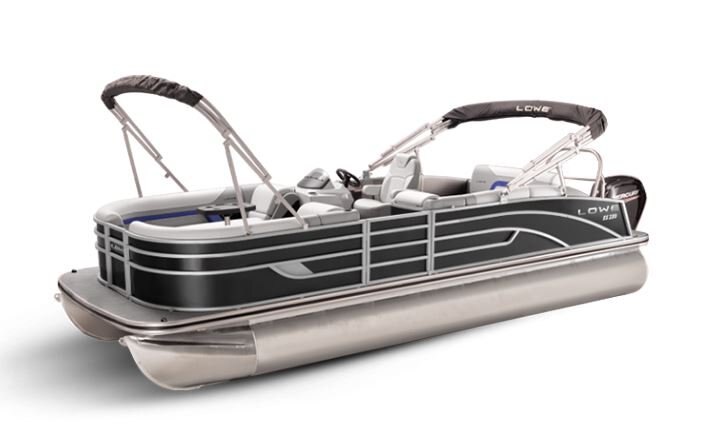 Lowe Boats SS 210CL Black Metallic Exterior Grey Upholstery with Blue Accents