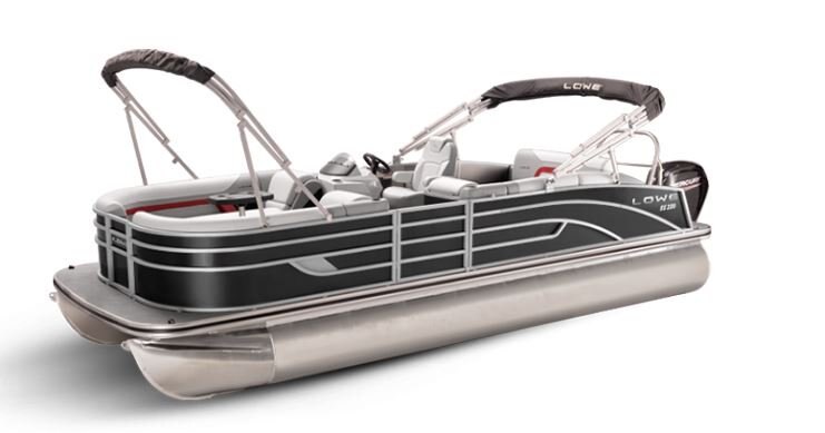 Lowe Boats SS 210CL Black Metallic Exterior Grey Upholstery with Red Accents