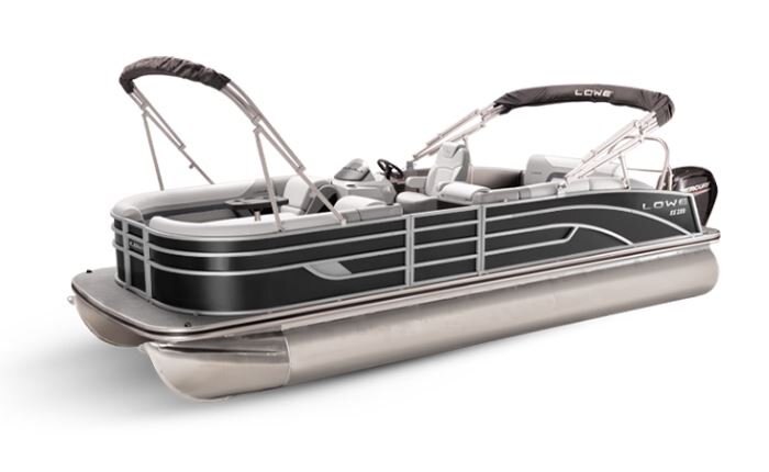 Lowe Boats SS 210CL Caribou Metallic Exterior - Grey Upholstery with Blue Accents
