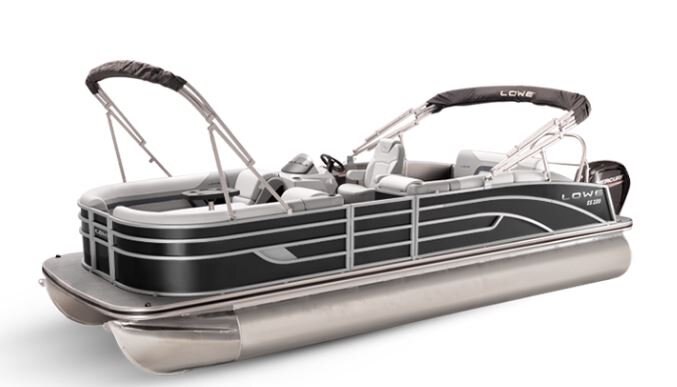 Lowe Boats SS 210CL Charcoal Metallic Exterior - Grey Upholstery with Orange Accents