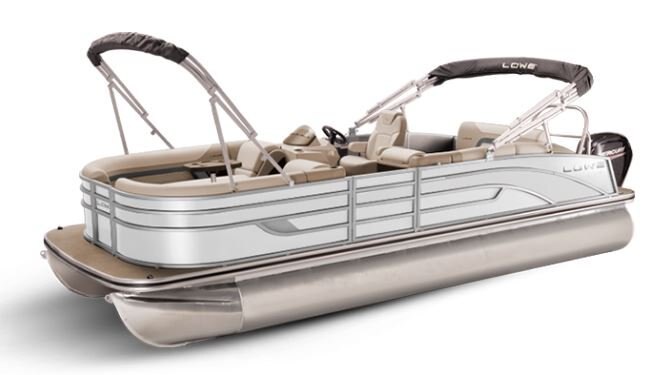 Lowe Boats SS 210CL White Metallic Exterior Tan Upholstery with Mono Chrome Accents