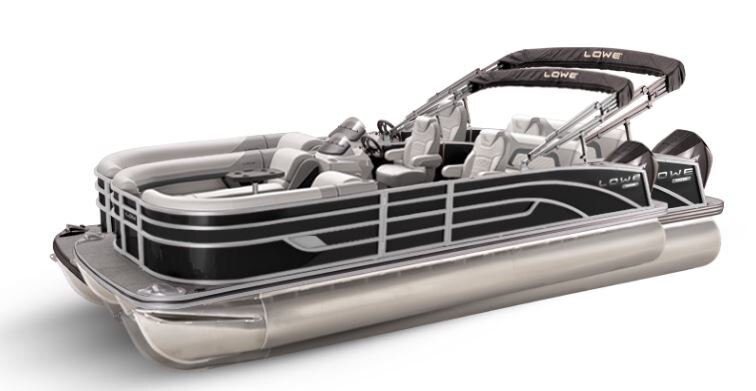 Lowe Boats SS 210DL Black Metallic Exterior Grey Upholstery with Mono Chrome Accents