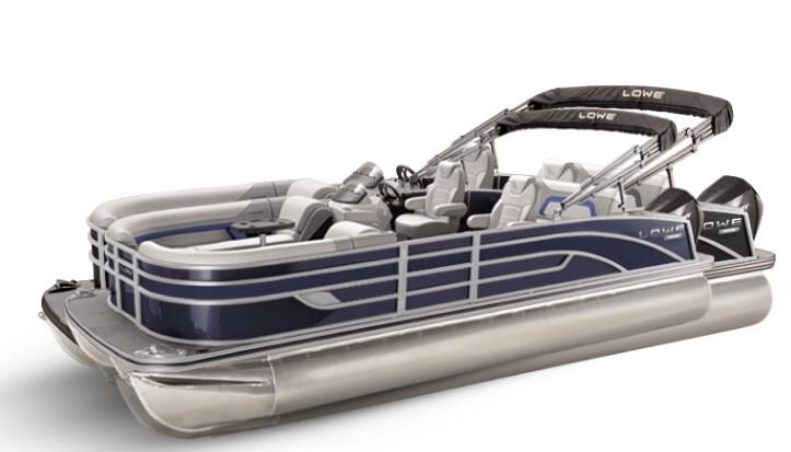 Lowe Boats SS 210DL Indigo Metallic Exterior Grey Upholstery with Blue Accents