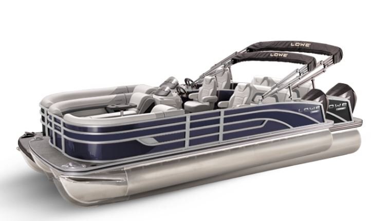 Lowe Boats SS 210DL Indigo Blue Metallic Exterior Grey Upholstery with Mono Chrome Accents