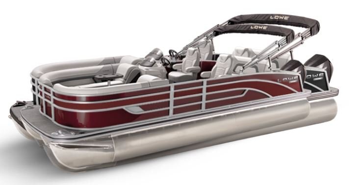 Lowe Boats SS 210DL Wineberry Metallic Exterior Grey Upholstery with Mono Chrome Accents