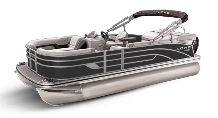 Lowe Boats SS 250 Black Metallic Exterior Grey Upholstery with Mono Chrome Accents