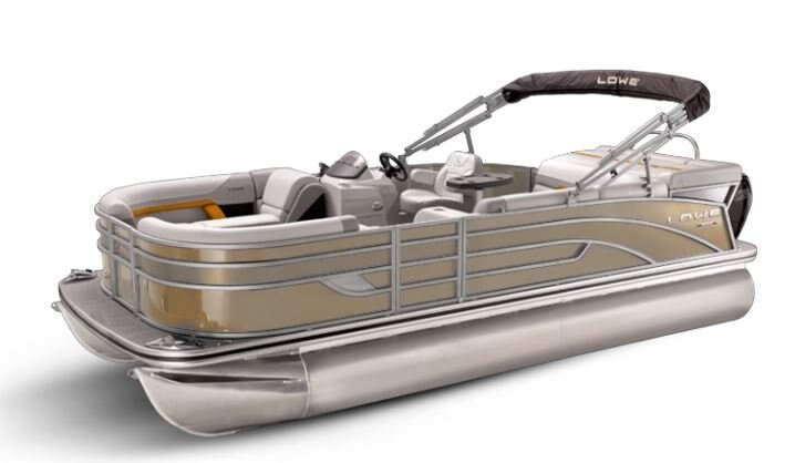 Lowe Boats SS 250 Caribou Metallic Exterior Grey Upholstery with Orange Accents