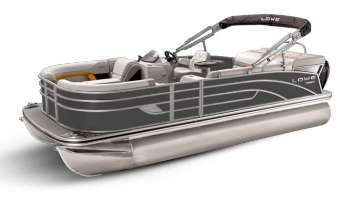 Lowe Boats SS 250 Charcoal Metallic Exterior Grey Upholstery with Orange Accents
