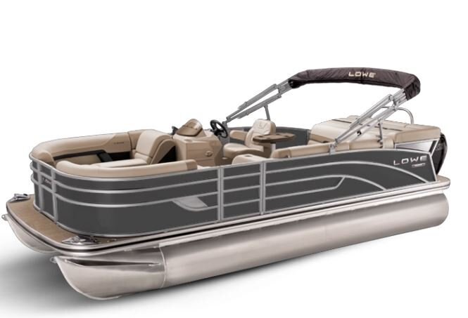 Lowe Boats SS 250 Charcoal Metallic Exterior Tan Upholstery with Mono Chrome Accents