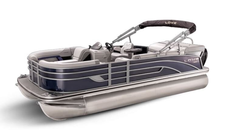 Lowe Boats SS 250 Indigo Metallic Exterior Grey Upholstery with Blue Accents
