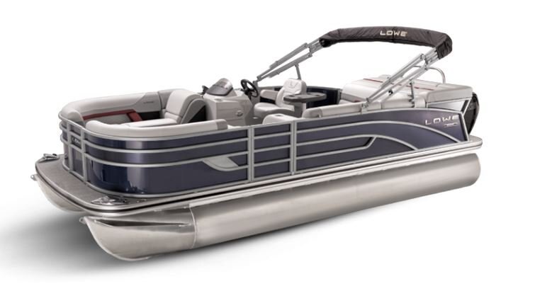 Lowe Boats SS 250 Indigo Metallic Exterior Grey Upholstery with Red Accents