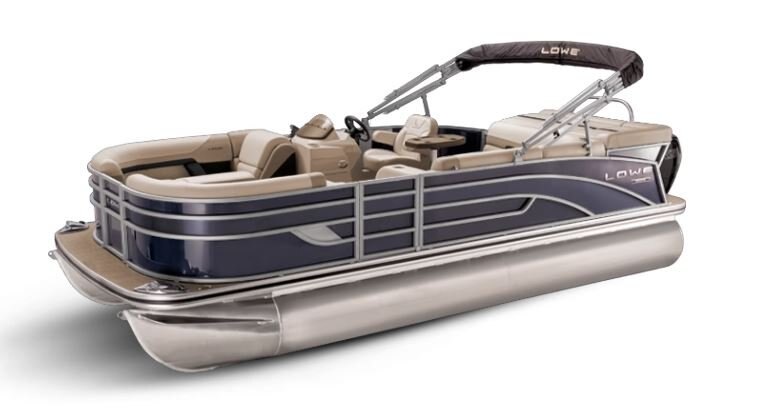 Lowe Boats SS 250 Indigo Metallic Exterior Tan Upholstery with Mono Chrome Accents