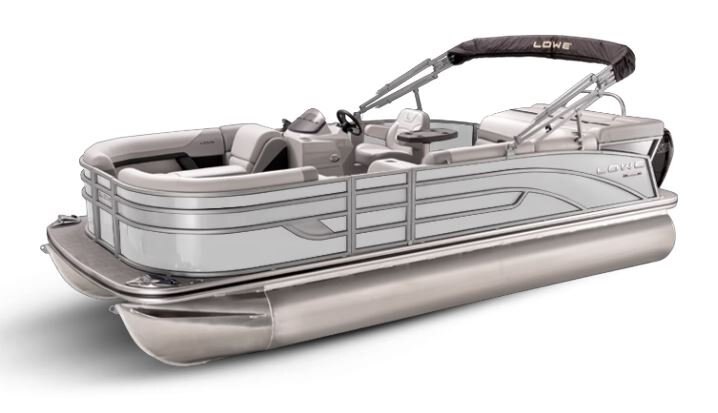 Lowe Boats SS 250 White Metallic Exterior Grey Upholstery with Mono Chrome Accents