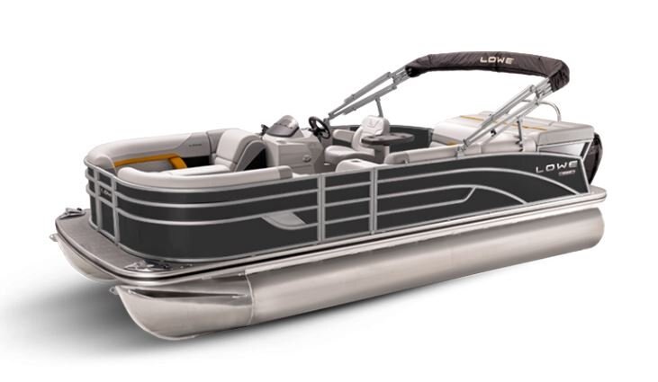 Lowe Boats SS 230 Black Metallic Exterior Grey Upholstery with Orange Accents
