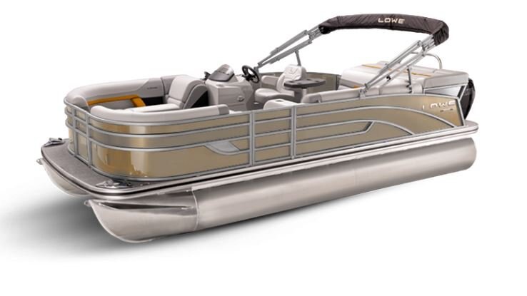 Lowe Boats SS 230 Caribou Metallic Exterior Grey Upholstery with Orange Accents