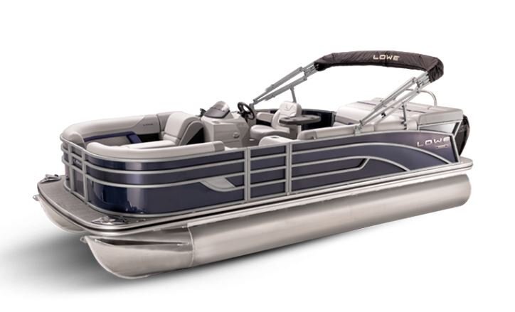 Lowe Boats SS 230 Indigo Metallic Exterior Grey Upholstery with Blue Accents