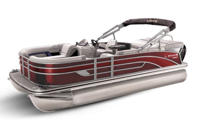 Lowe Boats SS 230 Wineberry Metallic Exterior Grey Upholstery with Blue Accents