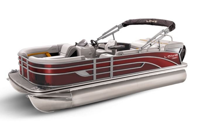 Lowe Boats SS 230 Wineberry Metallic Exterior Grey Upholstery with Orange Accents