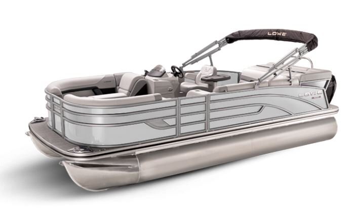 Lowe Boats SS 230 White Metallic Exterior Grey Upholstery with Mono Chrome Accents
