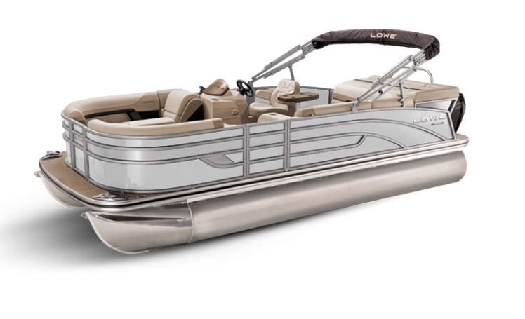 Lowe Boats SS 230 White Metallic Exterior Tan Upholstery with Mono Chrome Accents