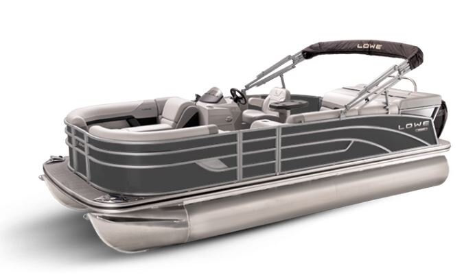 Lowe Boats SS 210 Charcoal Metallic Exterior Grey Upholstery with Mono Chrome Accents