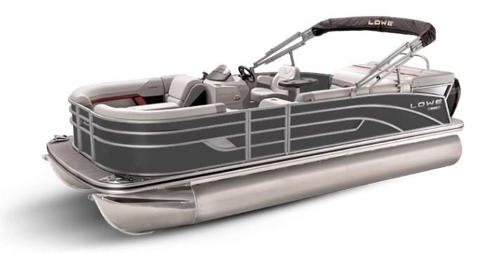 Lowe Boats SS 210 Charcoal Metallic Exterior Grey Upholstery with Red Accents
