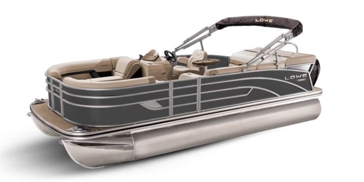 Lowe Boats SS 210 Charcoal Metallic Exterior Tan Upholstery with Mono Chrome Accents