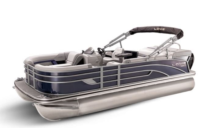 Lowe Boats SS 210 Indigo Metallic Exterior Grey Upholstery with Blue Accents