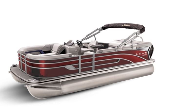 Lowe Boats SS 210 Wineberry Metallic Exterior Grey Upholstery with Blue Accents