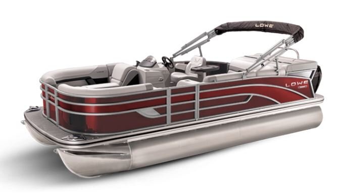 Lowe Boats SS 210 Wineberry Metallic Exterior Grey Upholstery with Mono Chrome Accents