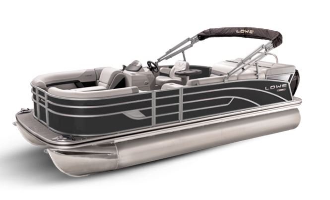 Lowe Boats SS 190 Black Metallic Exterior Grey Upholstery with Mono Chrome Accents