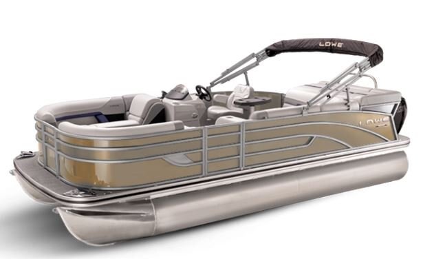 Lowe Boats SS 190 Caribou Metallic Exterior Grey Upholstery with Blue Accents